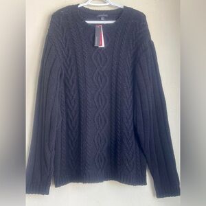 Parkhurst Dark Cable Knit Sweater